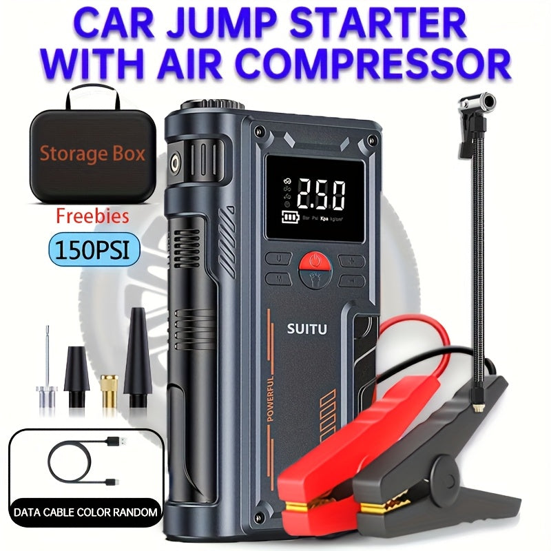 Pro Series Portable Air Compressor & Jump Starter – Your Roadside Lifeline